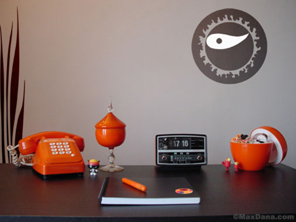 Sama Orange Desk - Custom vintage piece by Max Dana