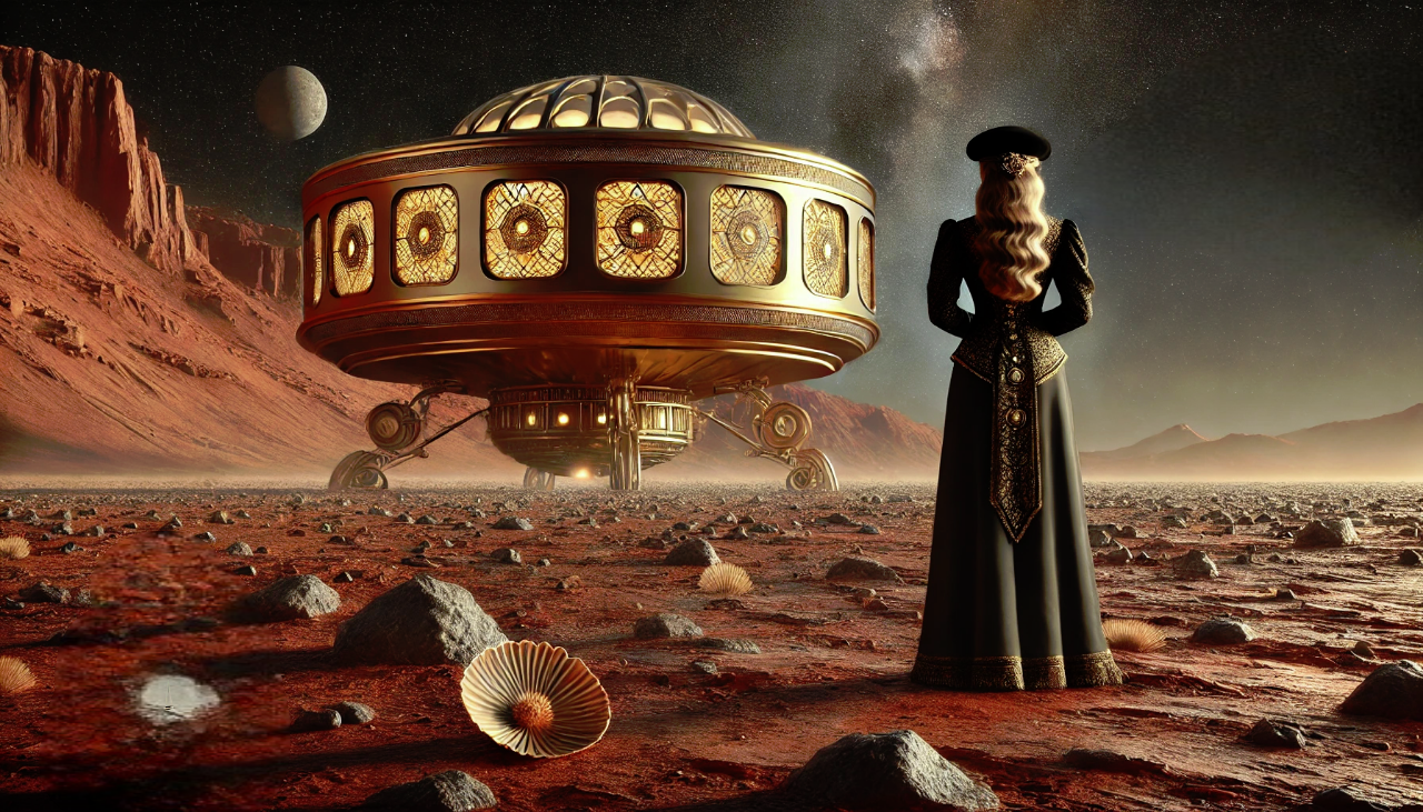 Max Von Sama - Sama Airship, Mars by Max Dana