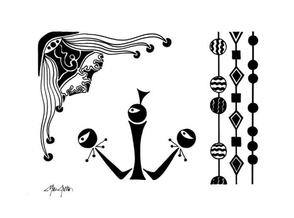 Sama Queen & Twins Drawing by Max Dana